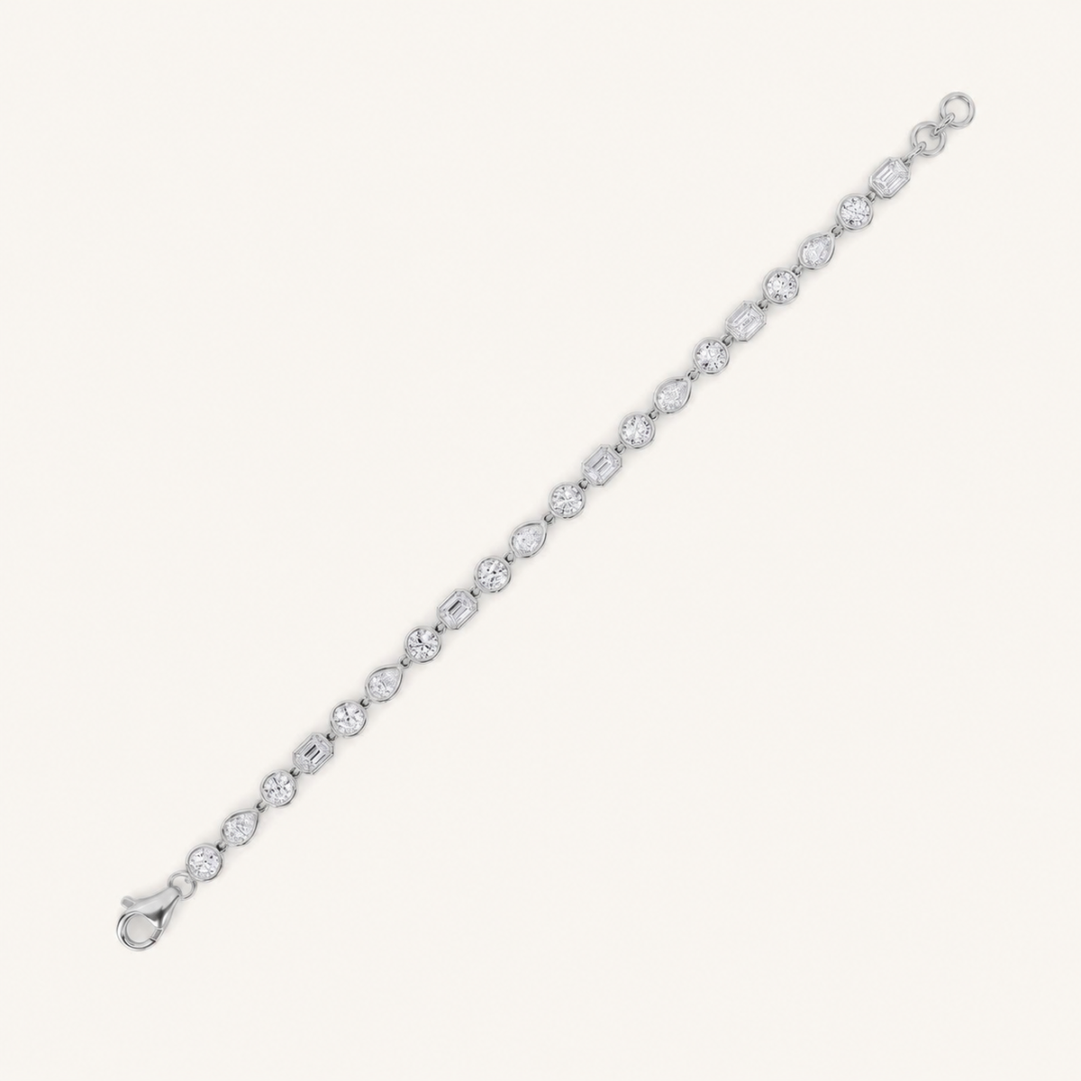 4CT Mixed Cut Lab Grown Diamond Bracelet