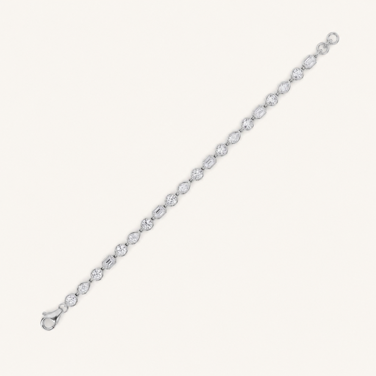 4CT Mixed Cut Lab Grown Diamond Bracelet