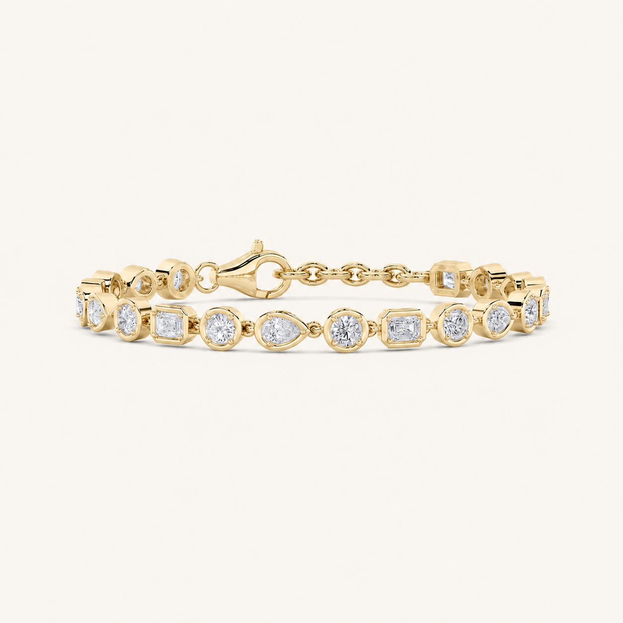 4CT Mixed Cut Lab Grown Diamond Bracelet