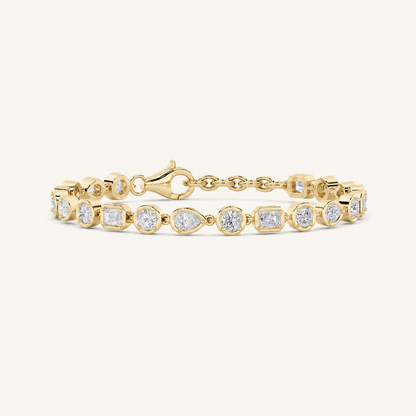 4CT Mixed Cut Lab Grown Diamond Bracelet