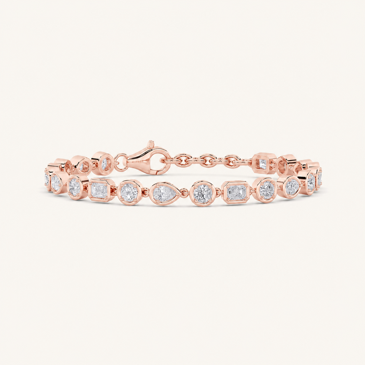 4CT Mixed Cut Lab Grown Diamond Bracelet
