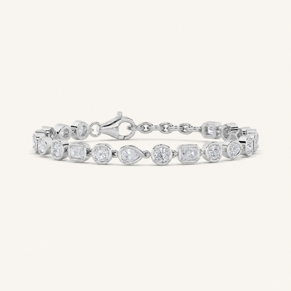 4CT Mixed Cut Lab Grown Diamond Bracelet