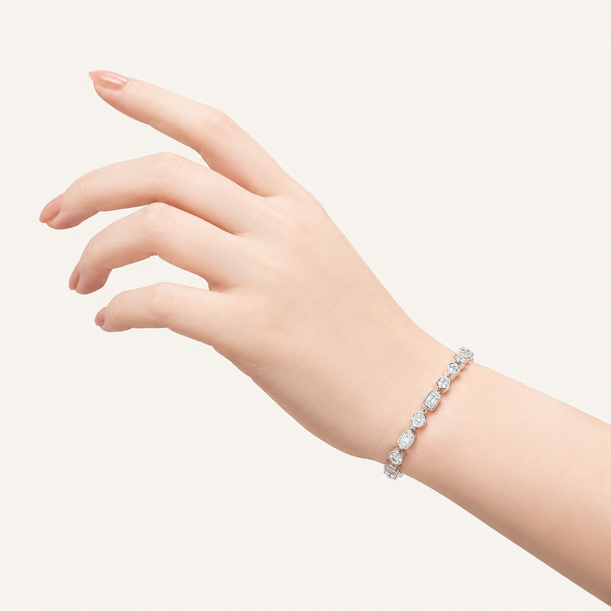 4CT Mixed Cut Lab Grown Diamond Bracelet