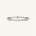10CT Emerald Cut Lab Grown Diamond Tennis Bracelet