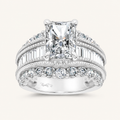 5.72CT Princess Cut Certified Lab Grown Diamond Cluster Ring