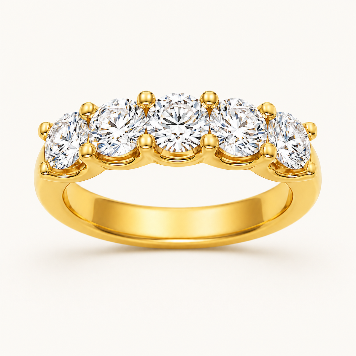 2CT Round Cut Lab Grown Diamond Enhancer Band