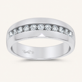 0.48CT Round Cut Diamond Men's Ring