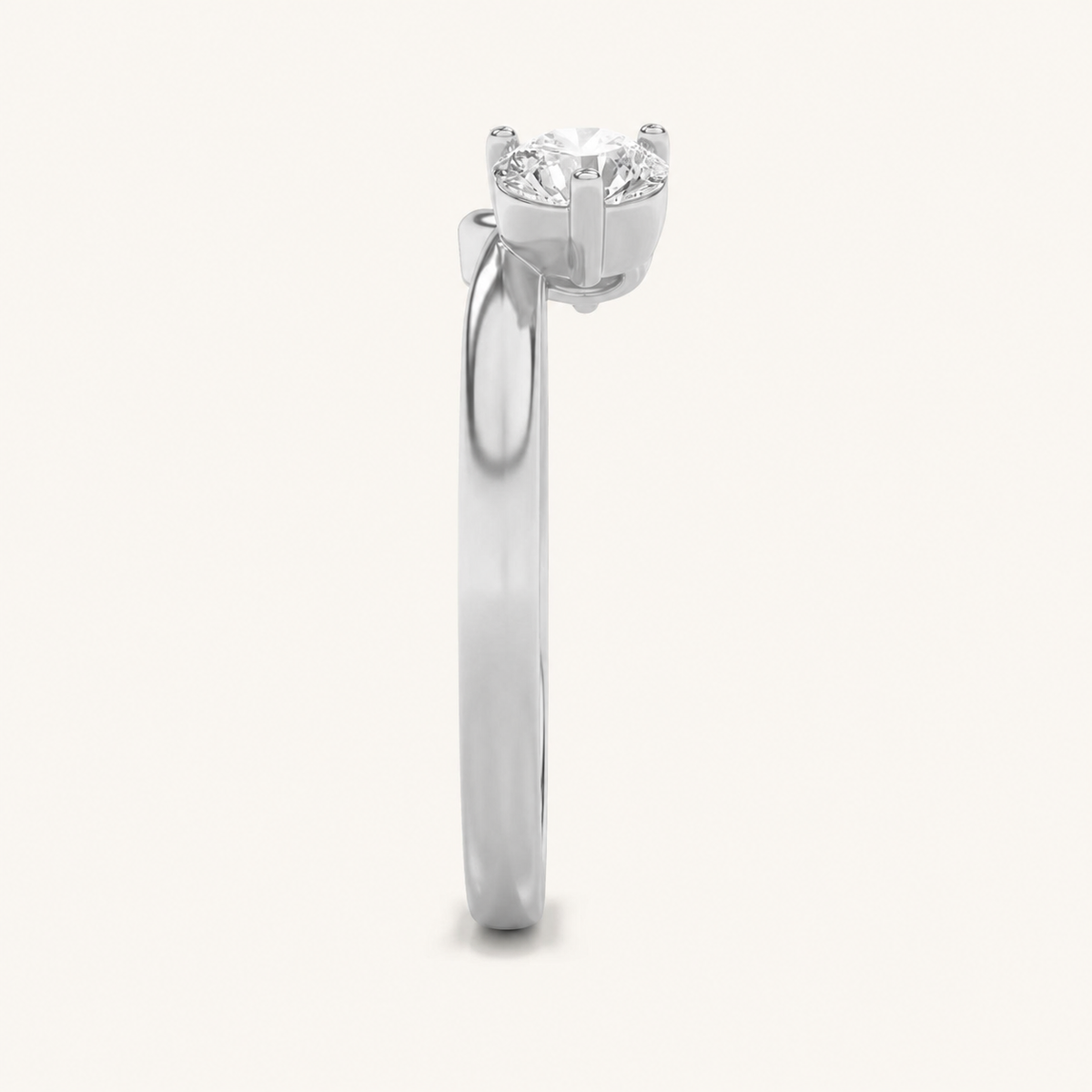 1CT Round Cut Lab Grown Diamond Wrap Ring