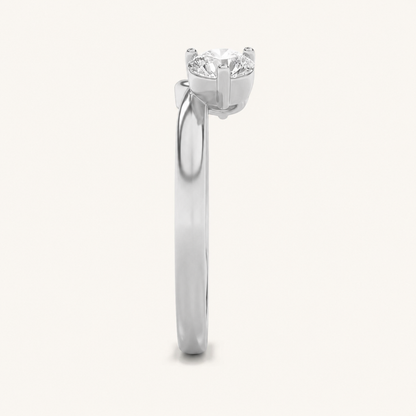 1CT Round Cut Lab Grown Diamond Wrap Ring