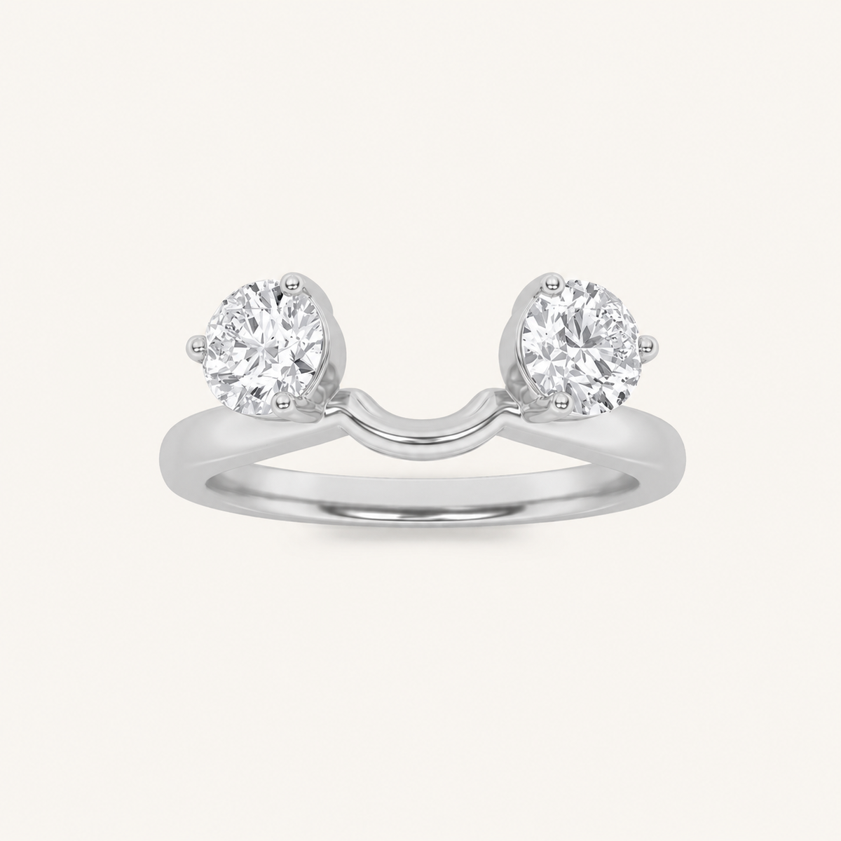 1CT Round Cut Lab Grown Diamond Wrap Ring