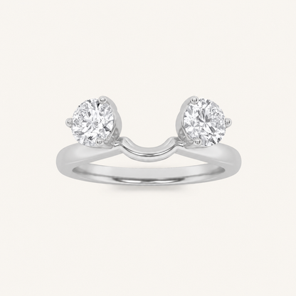1CT Round Cut Lab Grown Diamond Wrap Ring