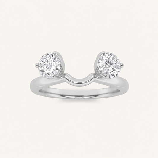 1CT Round Cut Lab Grown Diamond Wrap Ring