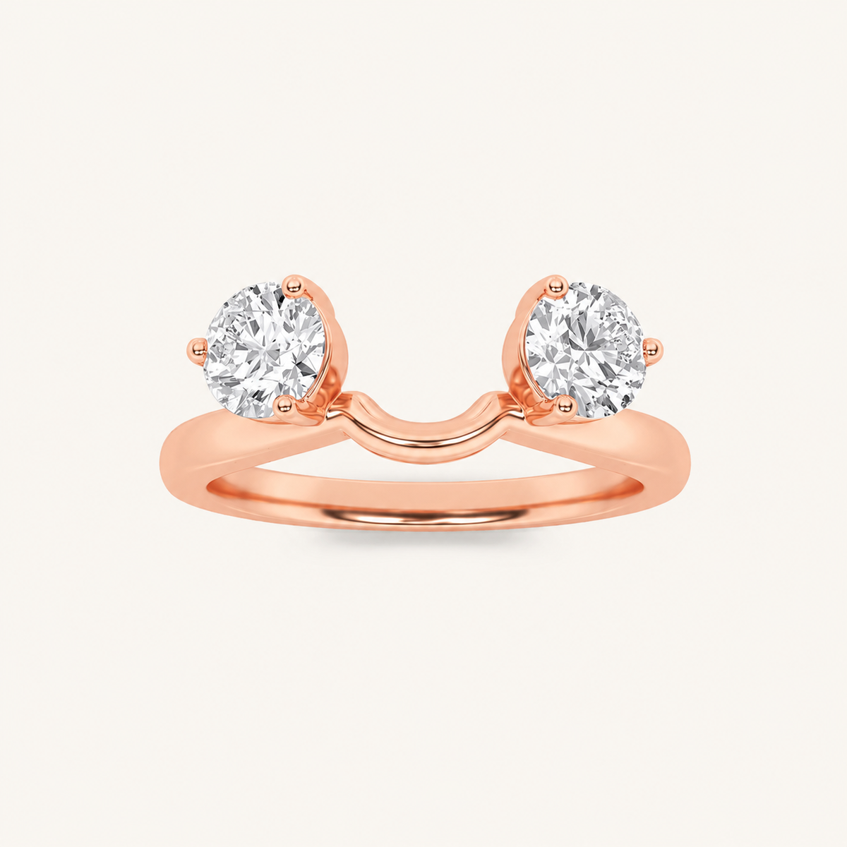 1CT Round Cut Lab Grown Diamond Wrap Ring