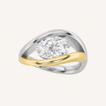 1.5CT Oval Cut Lab Grown Diamond Solitaire Ring