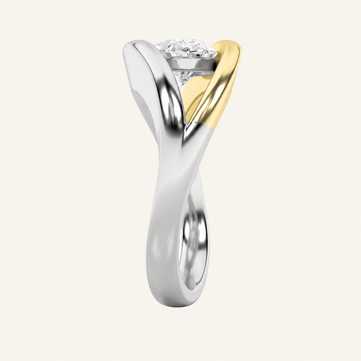 1.5CT Oval Cut Lab Grown Diamond Solitaire Ring
