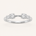 0.75CT Round Cut Lab Grown Diamond Band
