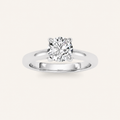 1CT Round Cut Lab Grown Diamond Classic Solitaire Engagement Ring