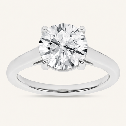 0.50CT Round Cut Lab Grown Diamond Solitaire Ring