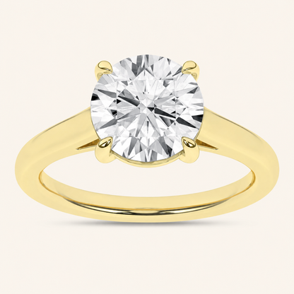 0.50CT Round Cut Lab Grown Diamond Solitaire Ring