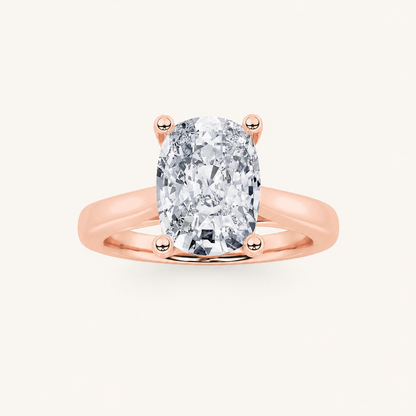 2CT Elongated Cushion Cut Lab Grown Diamond Engagement Ring