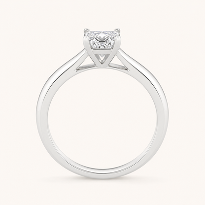0.50CT Princess Cut Lab Grown Diamond Solitaire Ring
