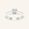 0.50CT Princess Cut Lab Grown Diamond Solitaire Ring