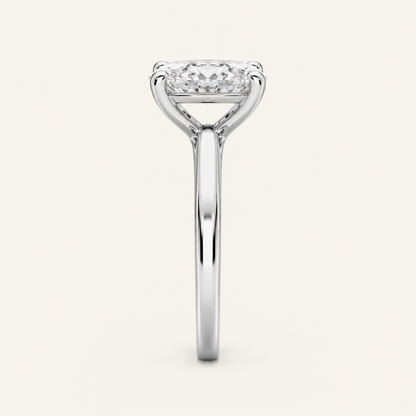 2CT Elongated Cushion Cut Lab Grown Diamond Engagement Ring