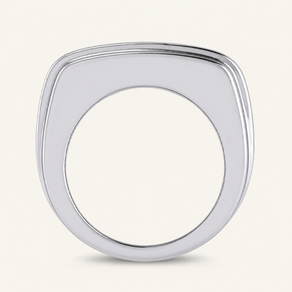 2CT Round Cut Certified Lab Grown Diamond Men's Band