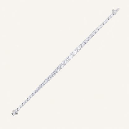 13CT Marquise Cut Lab Grown Diamond Tennis Bracelet