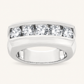 2.00CT Round Cut Lab Grown Diamond Men's Band