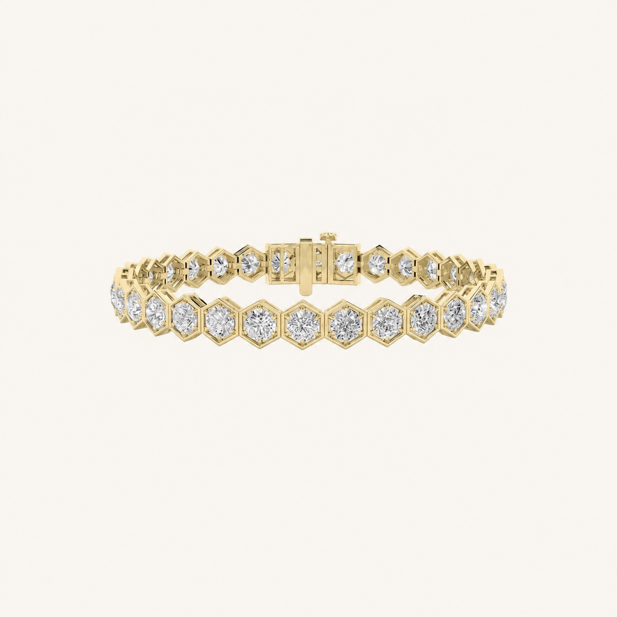 10CT Round Cut Lab Grown Diamond Tennis Bracelet