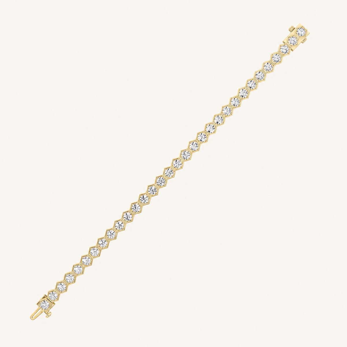 10CT Round Cut Lab Grown Diamond Tennis Bracelet