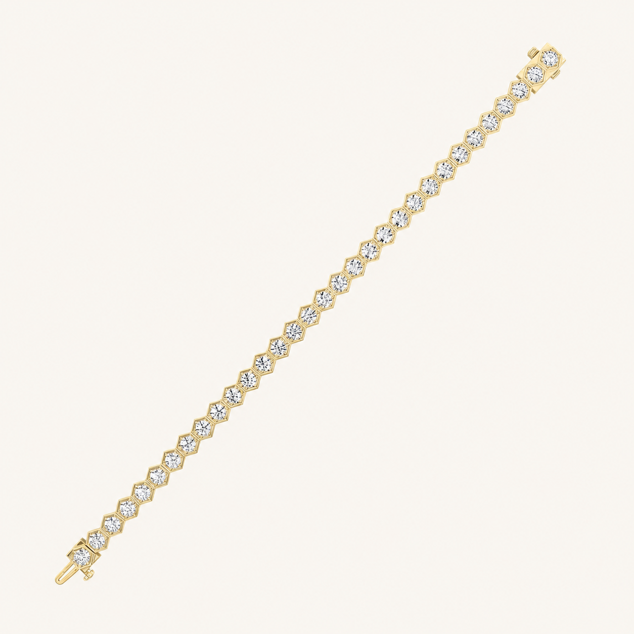 10CT Round Cut Lab Grown Diamond Tennis Bracelet