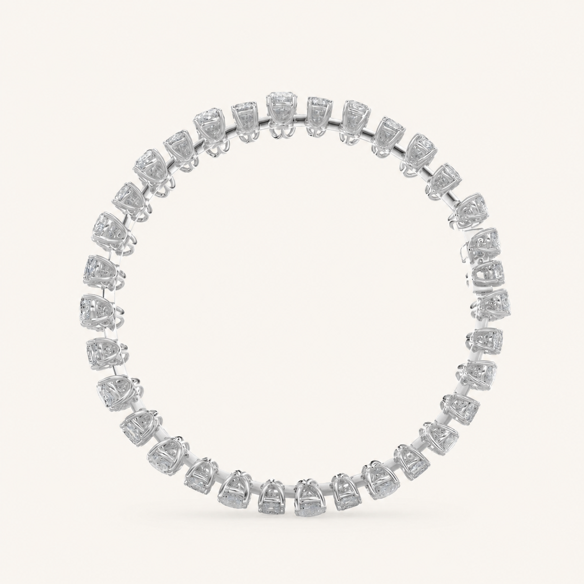 34.5CT Mixed Cut Lab Grown Diamond Statement Bracelet