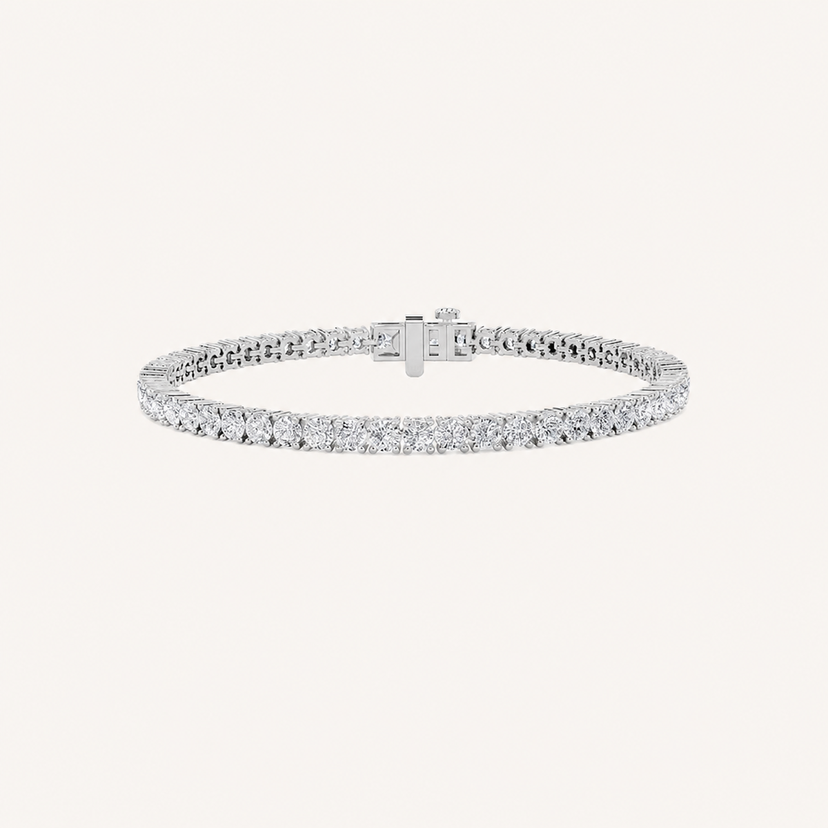 7CT Round Cut Lab Grown Diamond Tennis Bracelet