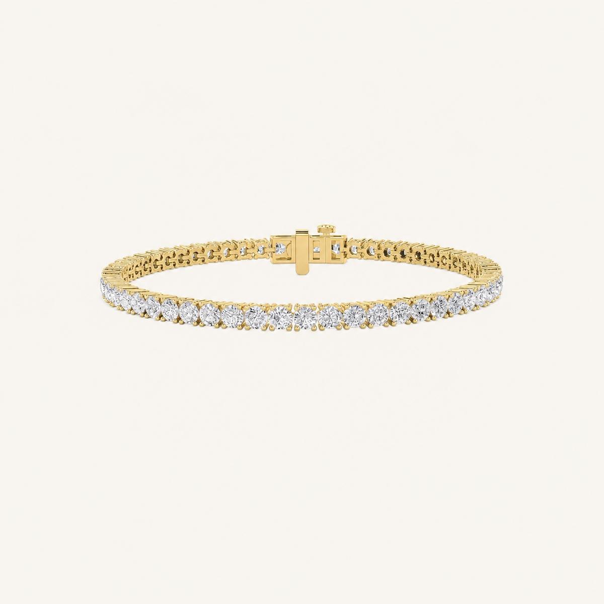 7CT Round Cut Lab Grown Diamond Tennis Bracelet