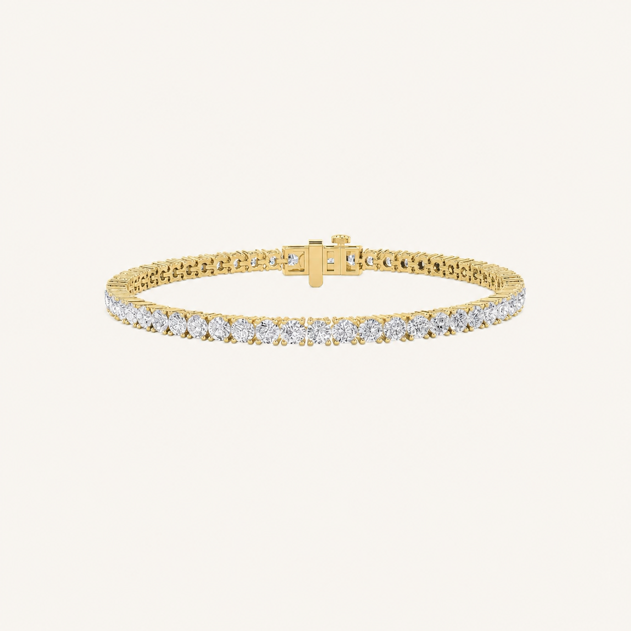 7CT Round Cut Lab Grown Diamond Tennis Bracelet