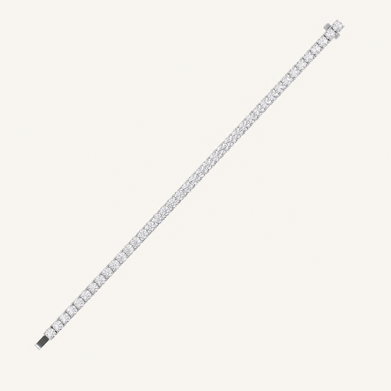 7CT Round Cut Lab Grown Diamond Tennis Bracelet