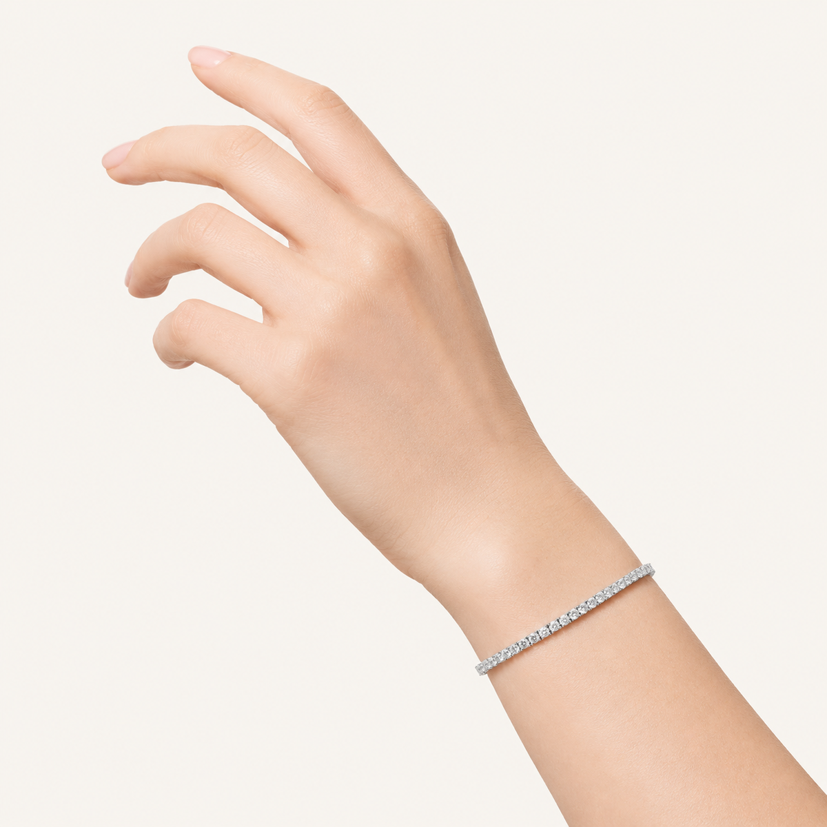 7CT Round Cut Lab Grown Diamond Tennis Bracelet