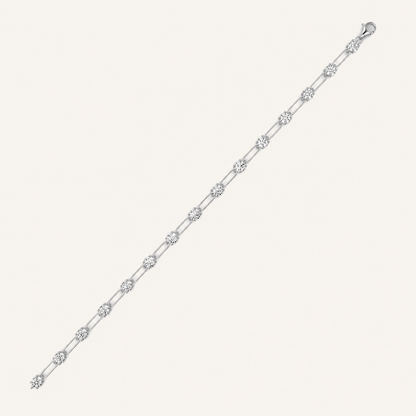 3CT Round Cut Lab Grown Diamond Tennis Bracelet
