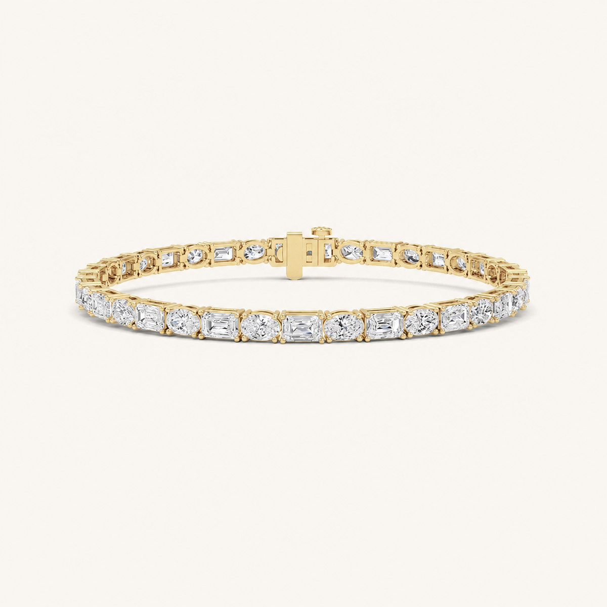 10CT Emerald Cut Diamond Tennis Bracelet
