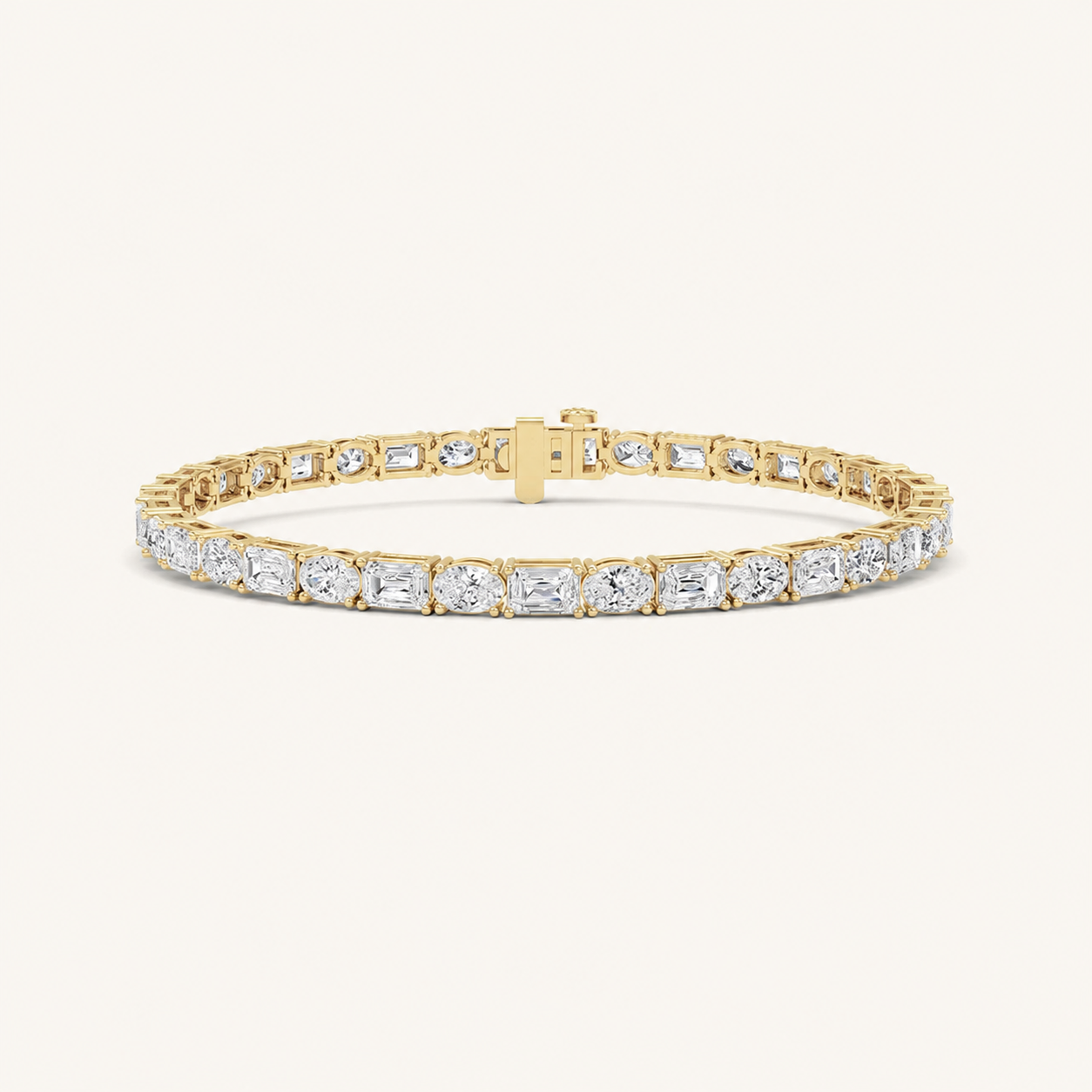 10CT Emerald Cut Diamond Tennis Bracelet