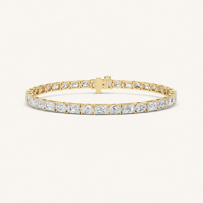 10CT Emerald Cut Diamond Tennis Bracelet