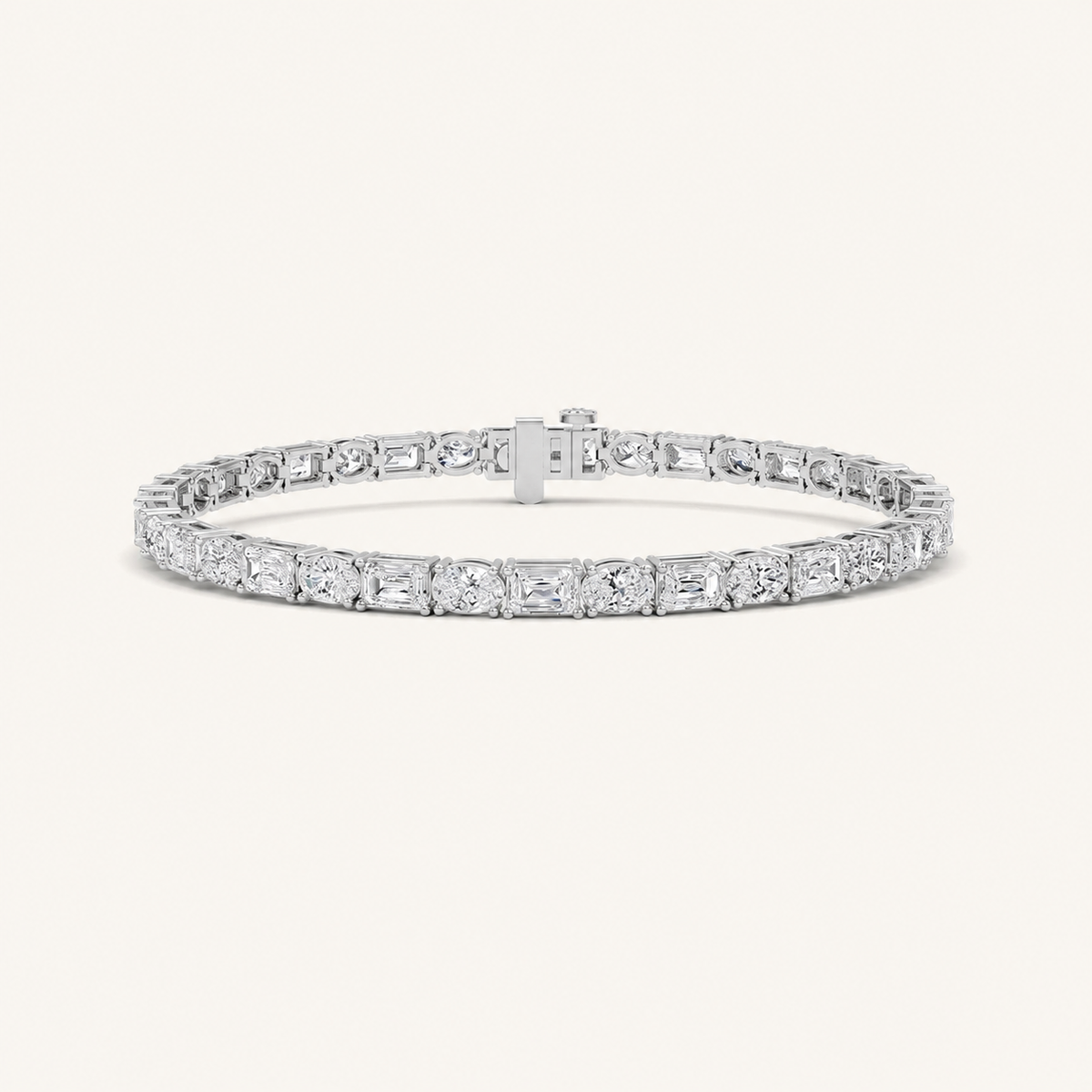 10CT Emerald Cut Diamond Tennis Bracelet