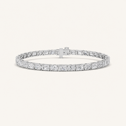10CT Emerald Cut Diamond Tennis Bracelet