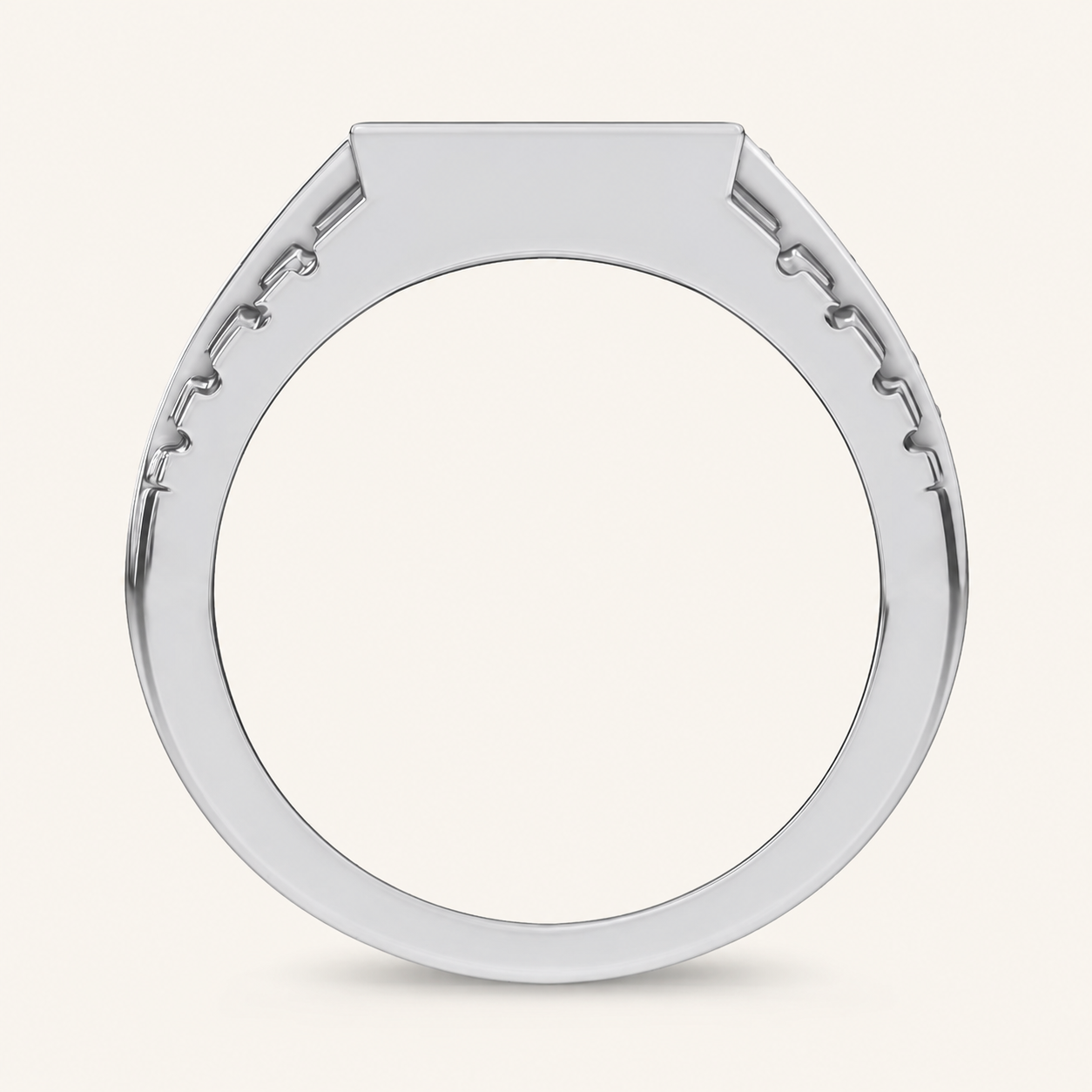 1.50CT Round Cut Lab Grown Diamond Cluster Men's Ring