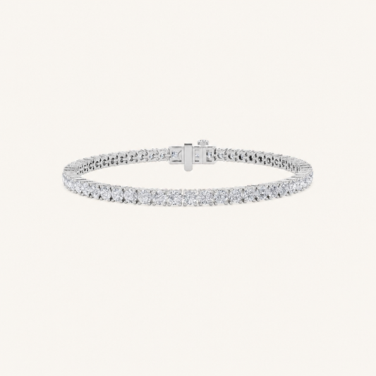 6CT Round Cut Lab Grown Diamond Tennis Bracelet