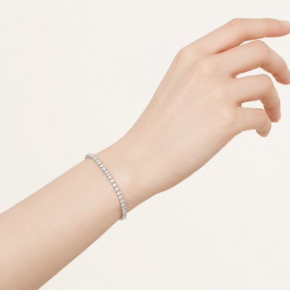 6CT Round Cut Lab Grown Diamond Tennis Bracelet