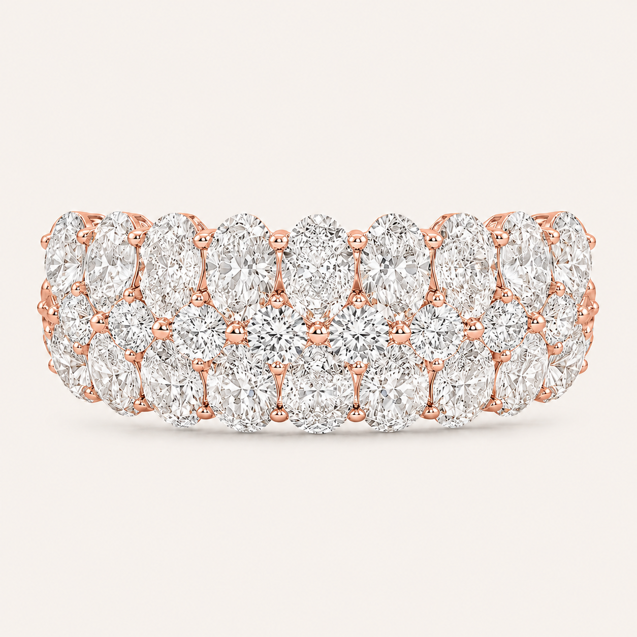 9CT Pear Cut Lab Grown Diamond Eternity Ring