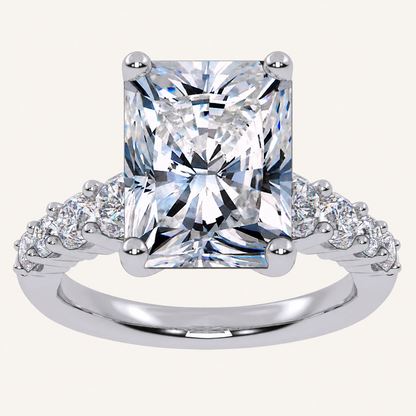 3.75CT Certified Lab Grown Diamond Engagement Ring